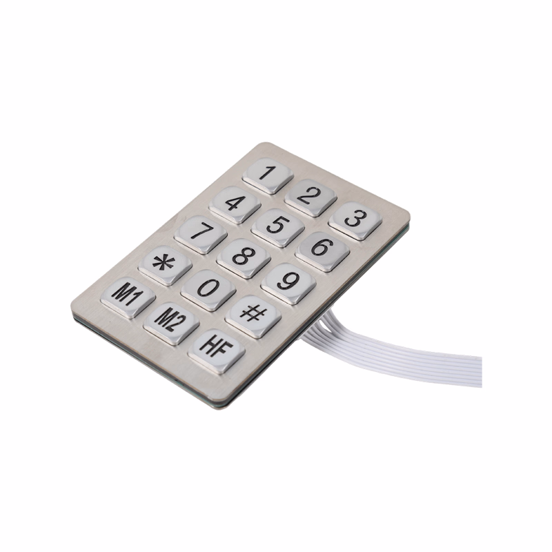 Stainless steel telephone keypad