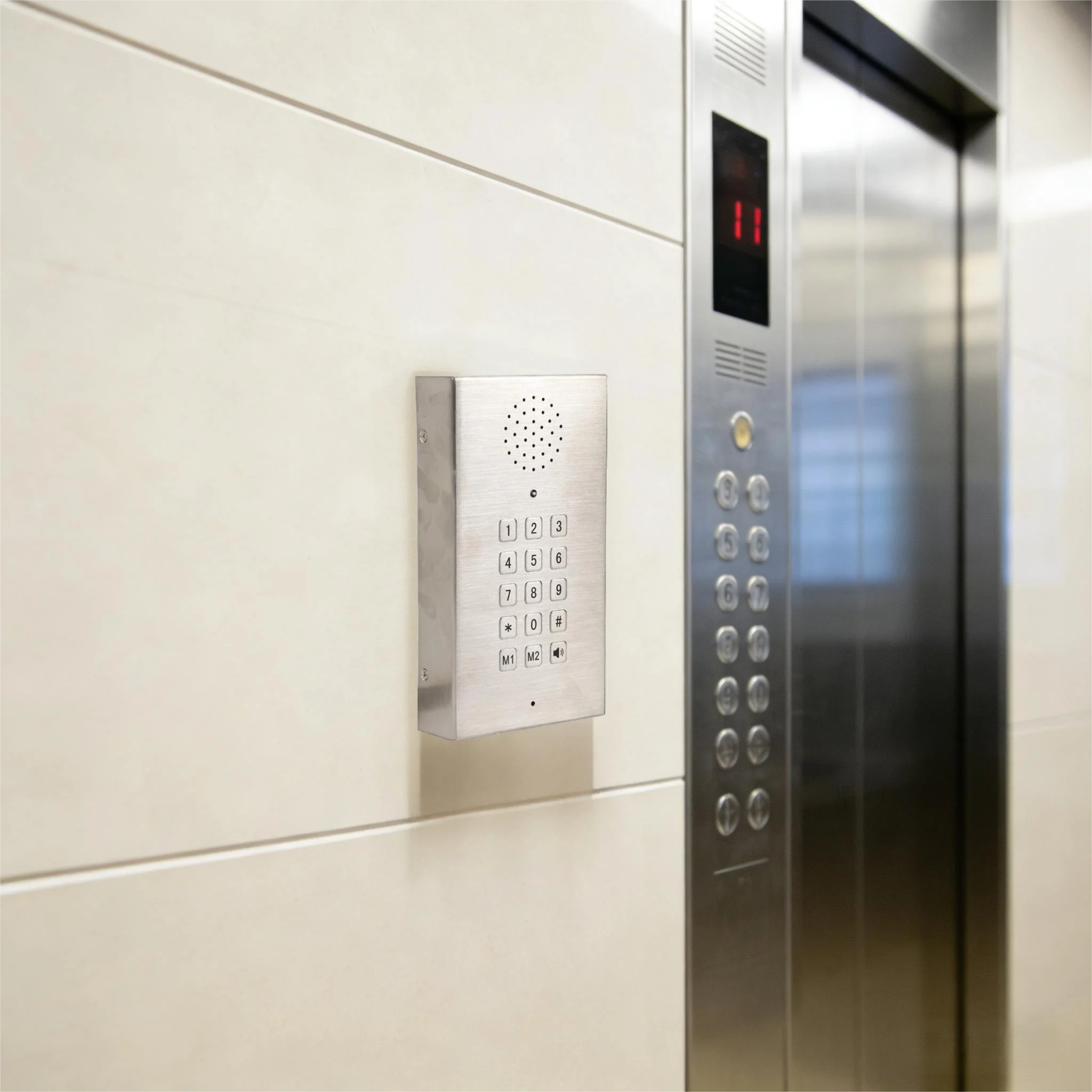 wall-mounted intercom